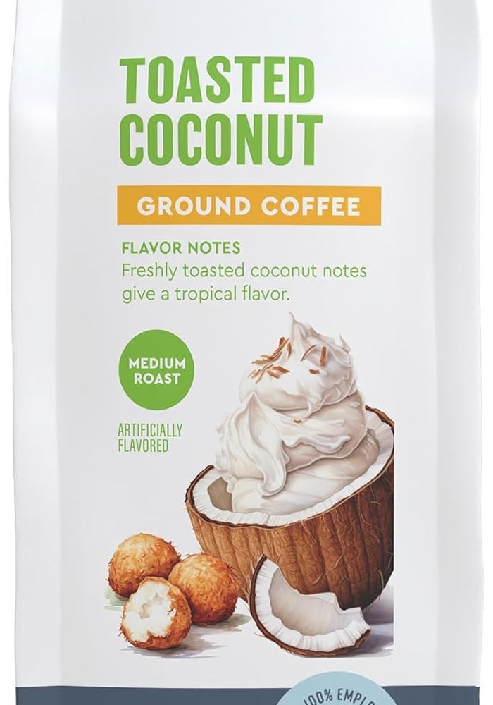 Paramount Roasters Toasted Coconut Ground Coffee - 12 oz Medium Roast - Image 1